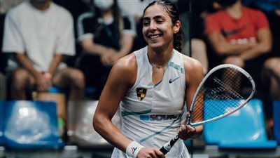 تأهل لاعبة وادى دجلة هانيا الحمامي إلى الدور ربع النهائي لبطولة قطر كلاسيك 2023