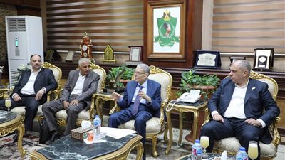 محافظ المنيا يستقبل وفد المبادرة الوطنية 