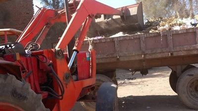 في حملة مكبرة  للنظافة رفع 270 طن قمامة بمركز المحلة الكبرى