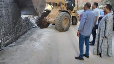 إزالة 63 تعديا على الأرض الزراعية خلال حملات بمراكز المنيا