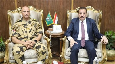 تفاصيل هامة في لقاء محافظ المنوفية وقائد قطاع المدارس العسكرية 