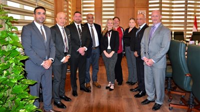 وفد إدارة أمن النقل الأمريكية TSA يشيد بالإجراءات الأمنية المطبقة بمطار القاهرة وشركة مصر للطيران