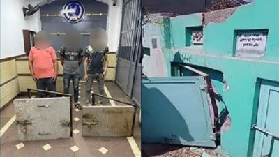 الداخلية تضبط المتورطين في واقعة سرقة بوابات المدافن بالشرقية