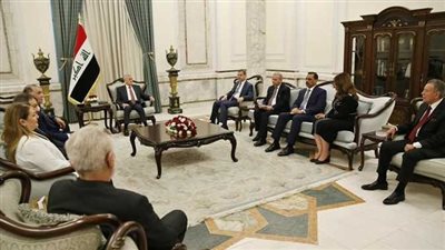 وفد «المحامين العرب» يلتقي الرئيس العراقى على هامش الاجتماع الطارئ للمكتب الدائم ببغداد