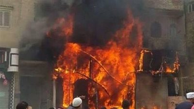 الدفع بقوات الحماية المدنية لإخماد حريق هائل في نجع الجديان بسوهاج