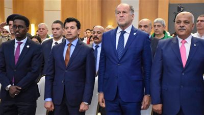 وزير الشباب والرياضة يشهد حفل افتتاح بطولة إفريقيا السادسة عشرة للرماية