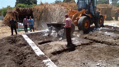 إزالة 240 تعديا على الأرض الزراعية وأملاك الدولة بالمنيا 