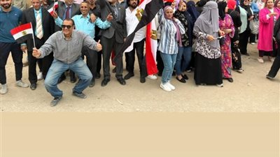 مسيرات في كرداسة تؤيد ترشح الرئيس السيسي لانتخابات الرئاسة 