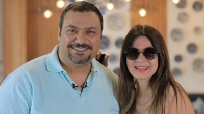 في صوت وصورة.. مراد مكرم زوج نجلاء بدر للمرة الرابعة 