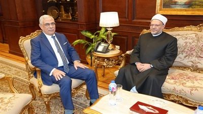 النائب العام يستقبل مفتي الجمهورية ووزير العدل السابق