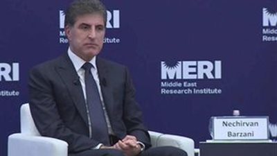نيجيرفان بارزاني: الشعب الفلسطيني لديه الحق في أن تكون لديه دولة