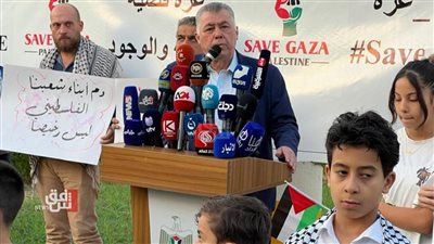أربيل تتضامن مع الشعب الفلسطيني وكردستان تقف إلى جانب الحقوق الفلسطينية