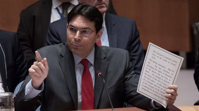 مندوب إسرائيل بمجلس الأمن يسوق لتبريرات مجازر الاحتلال بحق الفلسطينيين