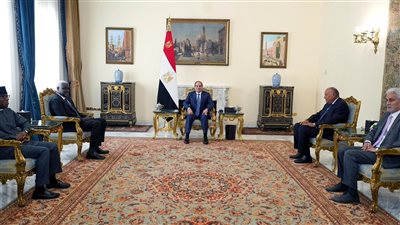 السيسي يبحث مع رئيس مفوضية الاتحاد الأفريقي تطورات الأوضاع بالمنطقة
