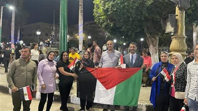 مظاهرات حاشدة في المنيا لدعم أهالي غزة 