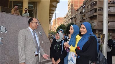 رئيس جامعة حلوان يتفقد المدينة الجامعة بالمطرية