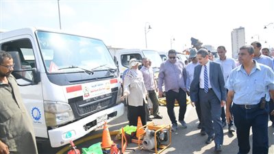 محافظ الغربية يتفقد اصطفاف معدات طنطا وجاهزيتها لإدارة الأزمات والكوارث