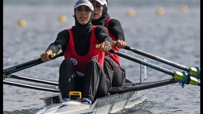 صبحي يهنئ لاعبي المنتخب الوطني للتجديف بالتأهل لأوليمبياد باريس