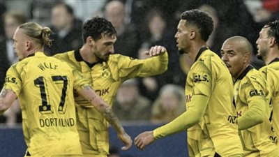 دورتموند يحقق فوزا مهما على ملعب نيوكاسل بدوري أبطال أوروبا