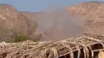 بالفيديو.. اللحظات الأولى لسقوط جسم غريب بالقرب من محطة كهرباء نويبع