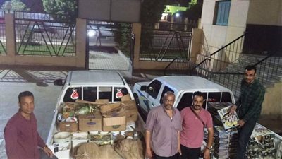ضبط مخزن مواد غذائية مخالف في أسوان