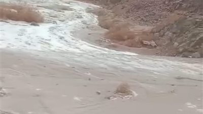 سقوط سيول بالكيلو 85 طريق 