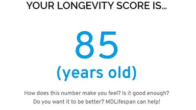 استبيان من 38 سؤال يحدد العمر المتوقع 