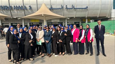 جولة تثقيفية لطلبة المعهد العالى للسياحة والفنادق بمطار القاهرة