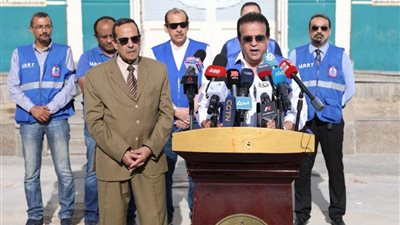 وزير الصحة: نستقبل 40 مصابا فلسطينيا يوميا.. وقادرون على استيعاب المزيد