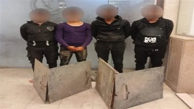 الداخلية تكشف لغز سرقة أغطية بالوعات الصرف الصحي بمدينة بدر|صور