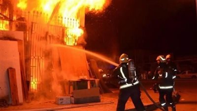 تفاصيل نشوب حريق هائل داخل مول شهير في بنها