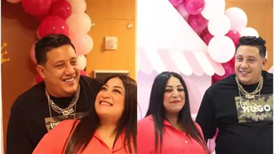 بجلسة تصوير رومانسية.. حمو بيكا يحتفل مع زوجته بمولودته الأولى (فيديو)