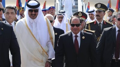 أمير قطر يهنئ السيسي بفوزه في الانتخابات الرئاسية