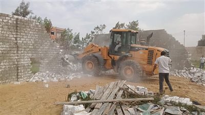 إزالة 42 حالة تعد خلال حملات مكبرة فى 4 مراكز بالمنيا