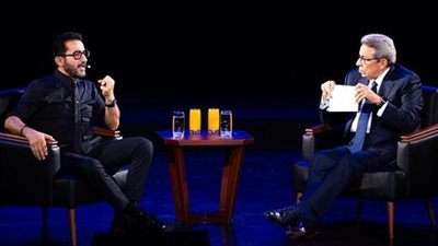 بعد غياب.. أحمد حلمي ضيف محمود سعد في برنامج 