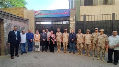 وكيل تعليم القاهرة وقائد قطاع القاهرة لمدارس التأسيس العسكرى يتفقدان عدد من المدارس العسكرية 