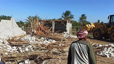 تفاصيل إزالة 15 حالة تعدى على الأراضى الزراعية والبناء في أسوان