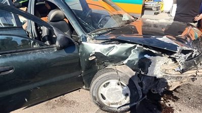 إصابة 3 أشخاص في حادث سيارتين أمام مدخل دار السلام بسوهاج