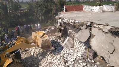 حملة موسعة لإزالة التعديات على الأراضي الزراعية وأملاك الدولة بالمنيا