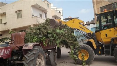 رفع 56 ألفا و700 طن مخلفات من عدة مراكز بالدقهلية 