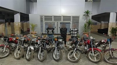 سقوط حرامية الدراجات النارية بعد ارتكابهم 8 حوادث في الغربية