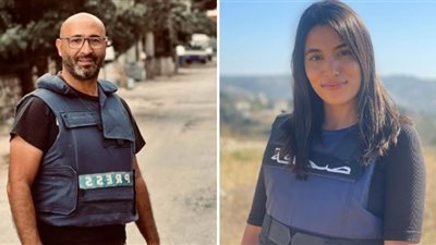 استشهاد المراسلة اللبنانية فرح عمر والمصور ربيع معماري