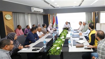 محافظ أسوان يعقد اجتماع لمتابعة نسب التنفيذ الجارية بمشروع تغطية مصرف السيل