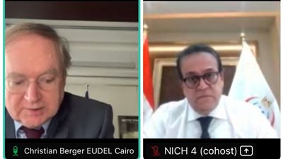 وزير الصحة يبحث مع سفير الاتحاد الأوروبي لدى مصر سبل دعم أهالي غزة