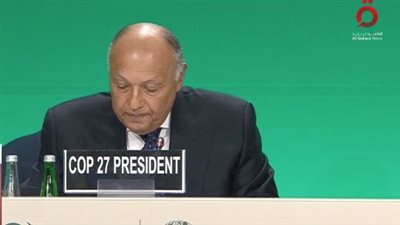 وزير الخارجية يعلن تسليم مصر رئاسة قمة المناخ لدولة الإمارات