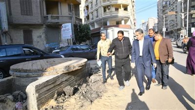 جولة مفاجئة لمحافظ الغربية لمتابعة أعمال التطوير بشارع النحاس والمجزر القديم
