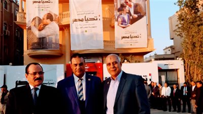 وفد من الغربية يلتقى الحملة الانتخابية للرئيس السيسي