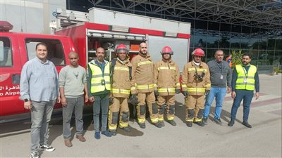 تجربة طوارئ صالة 4 بـشركة ميناء القاهرة الجوي