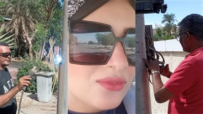 جهود قسم الكهرباء فى انارة شوارع أسوان والبركة فى «مروة جمال»