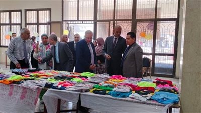 جامعة حلوان: انطلاق معرض الملابس الجاهزة بأسعار مخفضة لخدمة الطلاب
